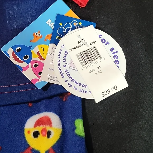 Nwt Nickelodeon Baby Shark PJ Set - Picture 4 of 7